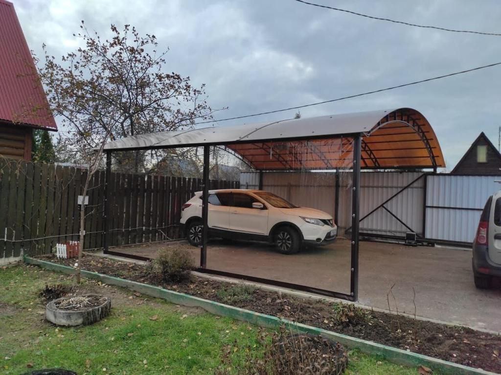 Прозрачные шторы ПВХ для навеса под автомобиль в Верхнем Ландехе
